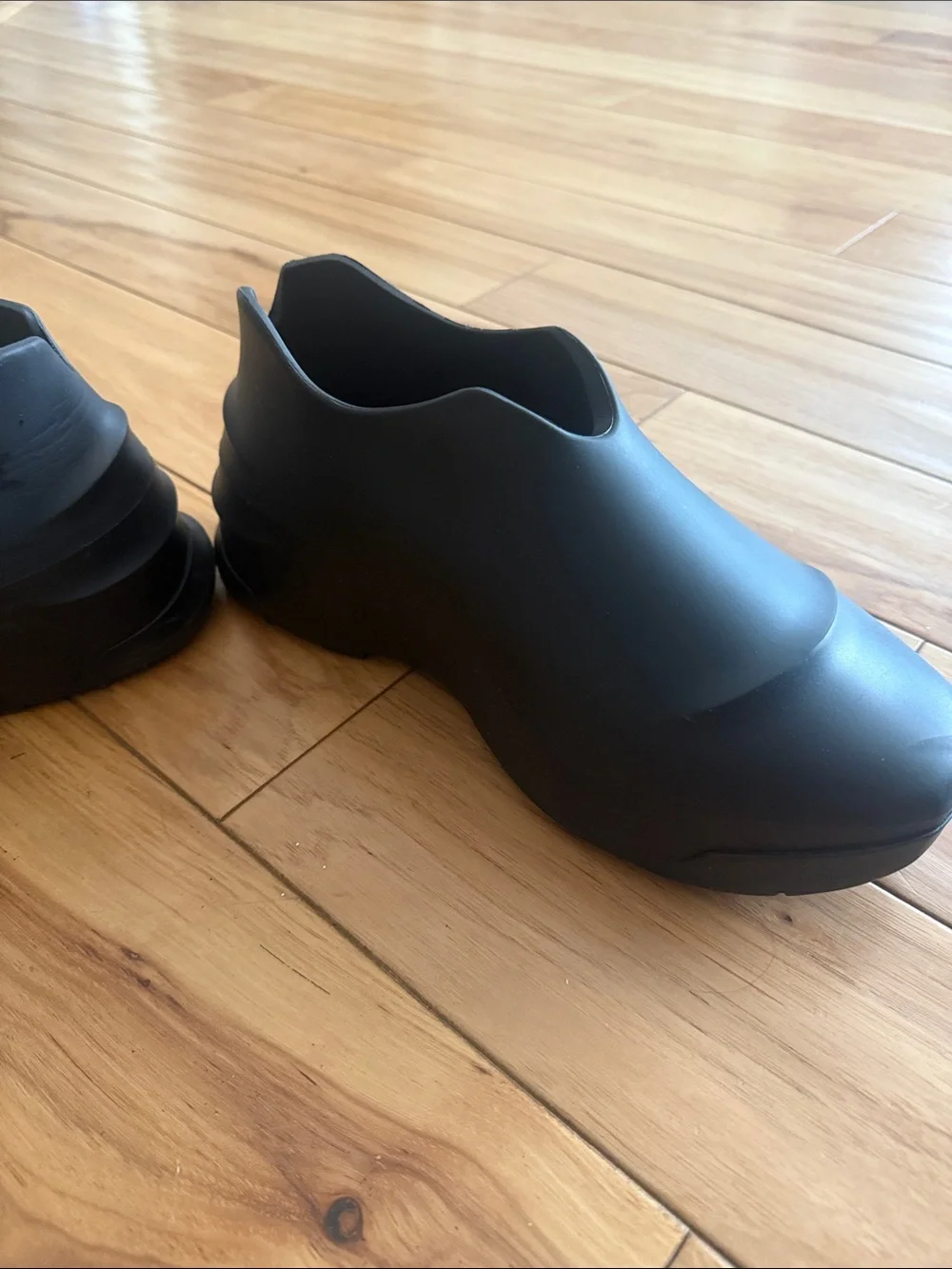 Givenchy Black Men's Slip-On Rubber Boots  Size 11.5-12 EU 44 Worn once